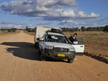 Fiona on our way to Mungo NP trip1 of 3 so far